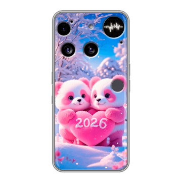 Силиконовый чехол на Nothing Phone (3) с принтом Новый год Силиконовый чехол на Nothing Phone (3) с принтом Новый год