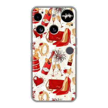 Силиконовый чехол на Nothing Phone (3) с принтом Новый год Силиконовый чехол на Nothing Phone (3) с принтом Новый год