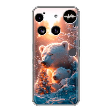 Силиконовый чехол на Nothing Phone (3) с принтом Новый год Силиконовый чехол на Nothing Phone (3) с принтом Новый год