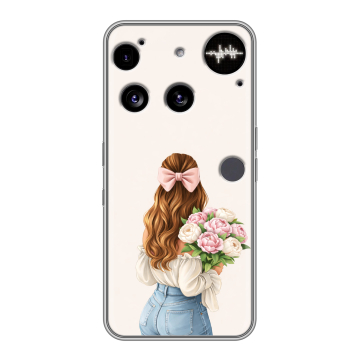 Силиконовый чехол на Nothing Phone (3) с принтом женский