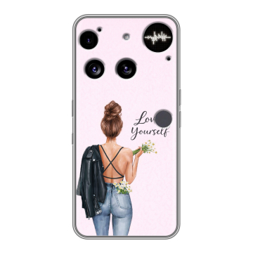 Силиконовый чехол на Nothing Phone (3) с принтом женский