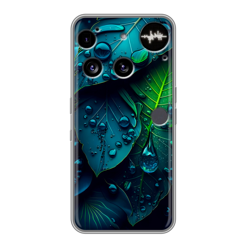 Силиконовый чехол на Nothing Phone (3) с принтом Листья Силиконовый чехол на Nothing Phone (3) с принтом Листья