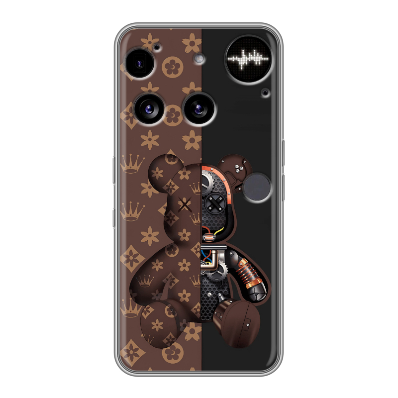 Силиконовый чехол на Nothing Phone (3) с принтом Луи робот Силиконовый чехол на Nothing Phone (3) с принтом Луи робот