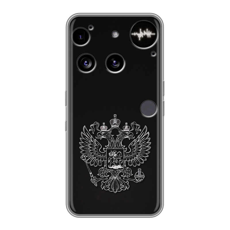 Силиконовый чехол на Nothing Phone (3) с принтом Герб России Силиконовый чехол на Nothing Phone (3) с принтом Герб России
