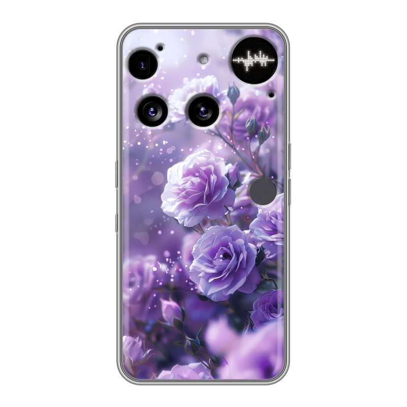 Силиконовый чехол на Nothing Phone (3) с принтом Розы цветы Силиконовый чехол на Nothing Phone (3) с принтом Розы цветы