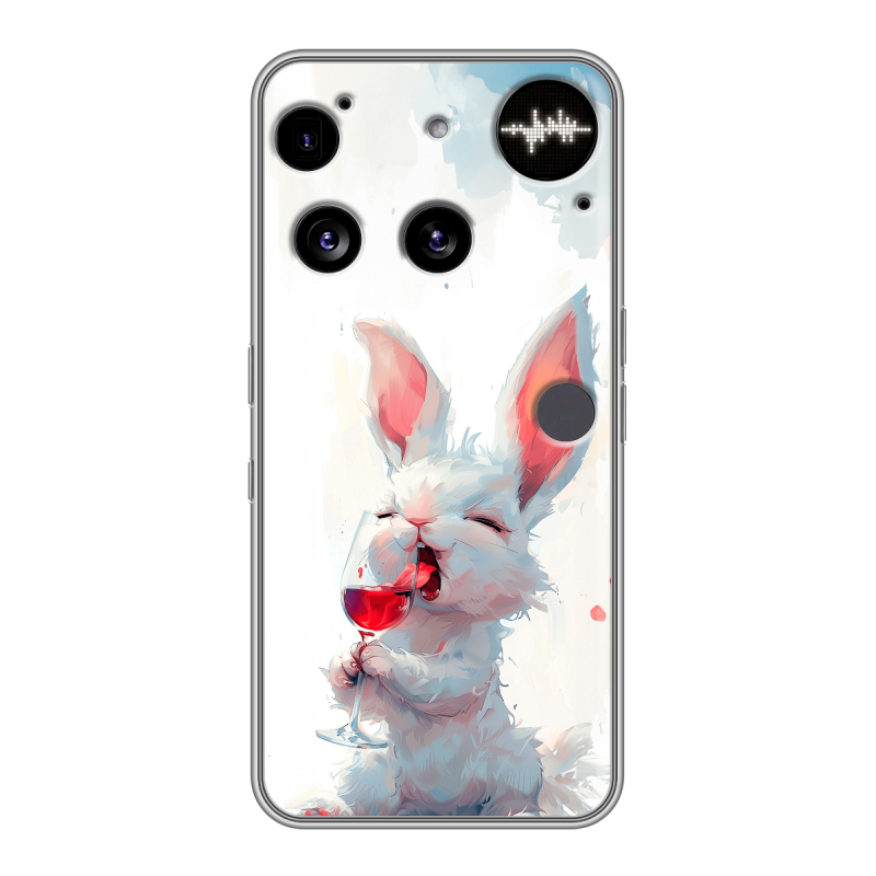 Силиконовый чехол на Nothing Phone (3) с принтом кролик зайчик Силиконовый чехол на Nothing Phone (3) с принтом кролик зайчик