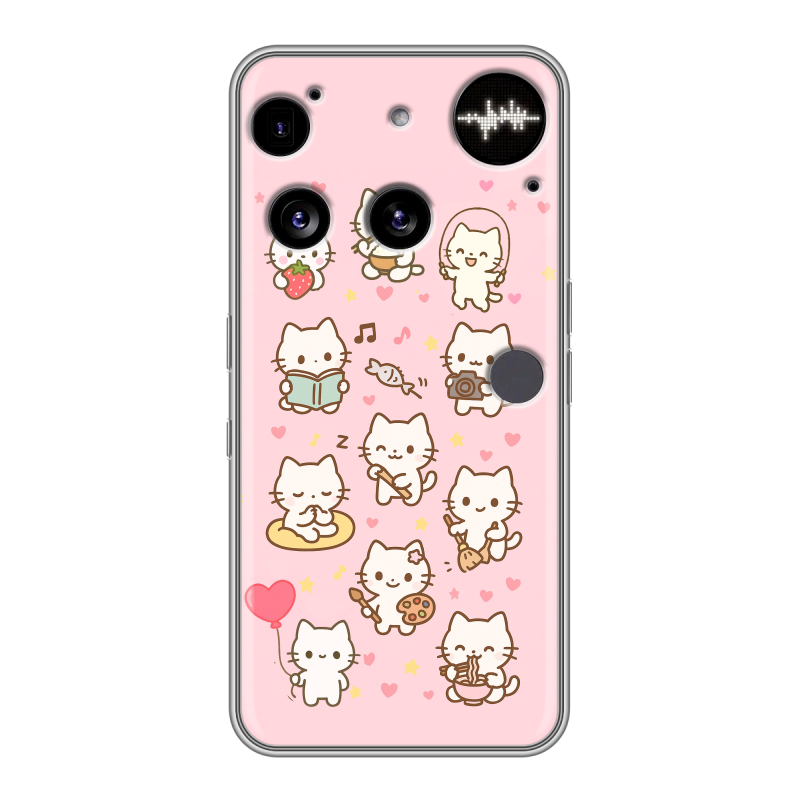 Силиконовый чехол на Nothing Phone (3) с принтом Hello Kitty Хелоу Кити Силиконовый чехол на Nothing Phone (3) с принтом Hello Kitty Хелоу Кити