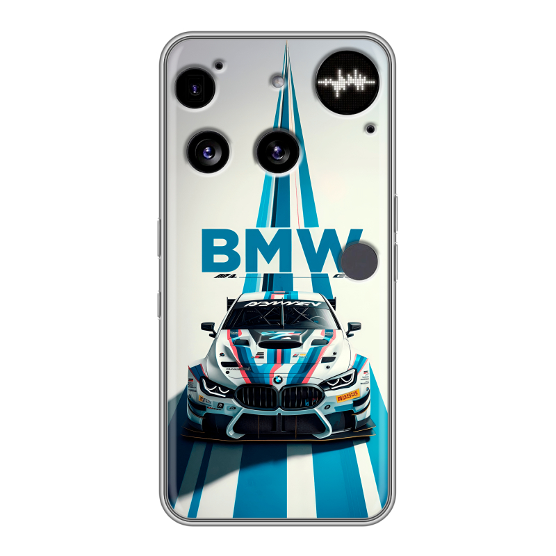 Силиконовый чехол на Nothing Phone (3) с принтом БМВ BMW Силиконовый чехол на Nothing Phone (3) с принтом БМВ BMW
