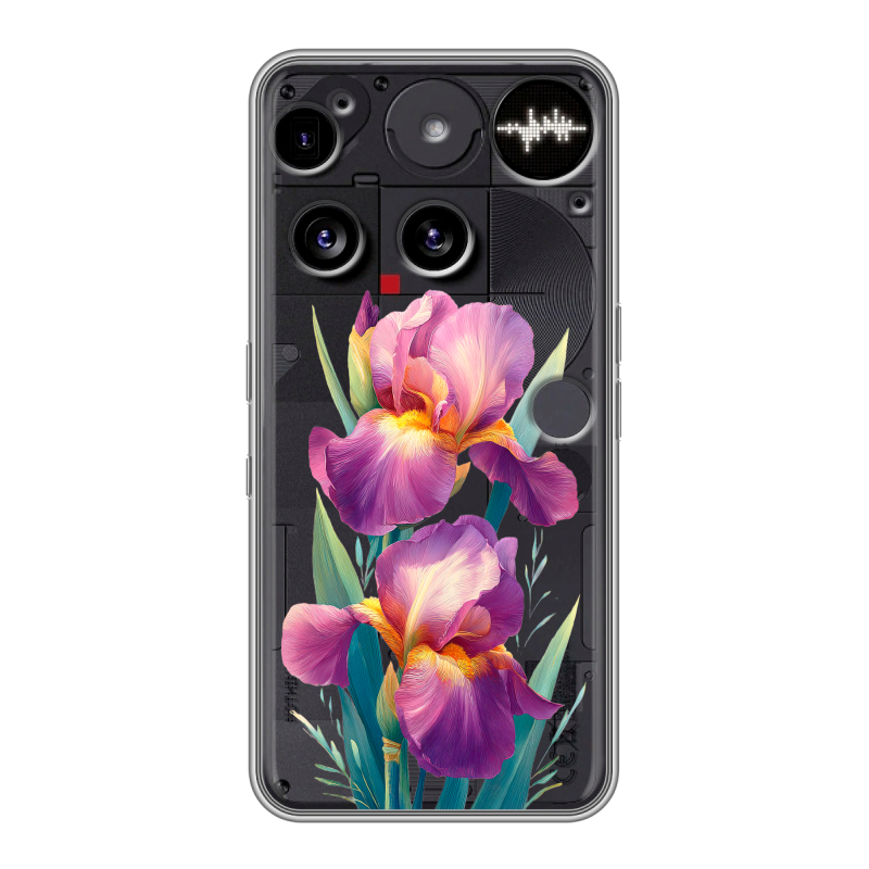Силиконовый чехол на Nothing Phone (3) с принтом Цветы орхидеи Силиконовый чехол на Nothing Phone (3) с принтом Цветы орхидеи