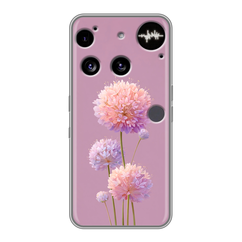 Силиконовый чехол на Nothing Phone (3) с принтом Цветы Силиконовый чехол на Nothing Phone (3) с принтом Цветы