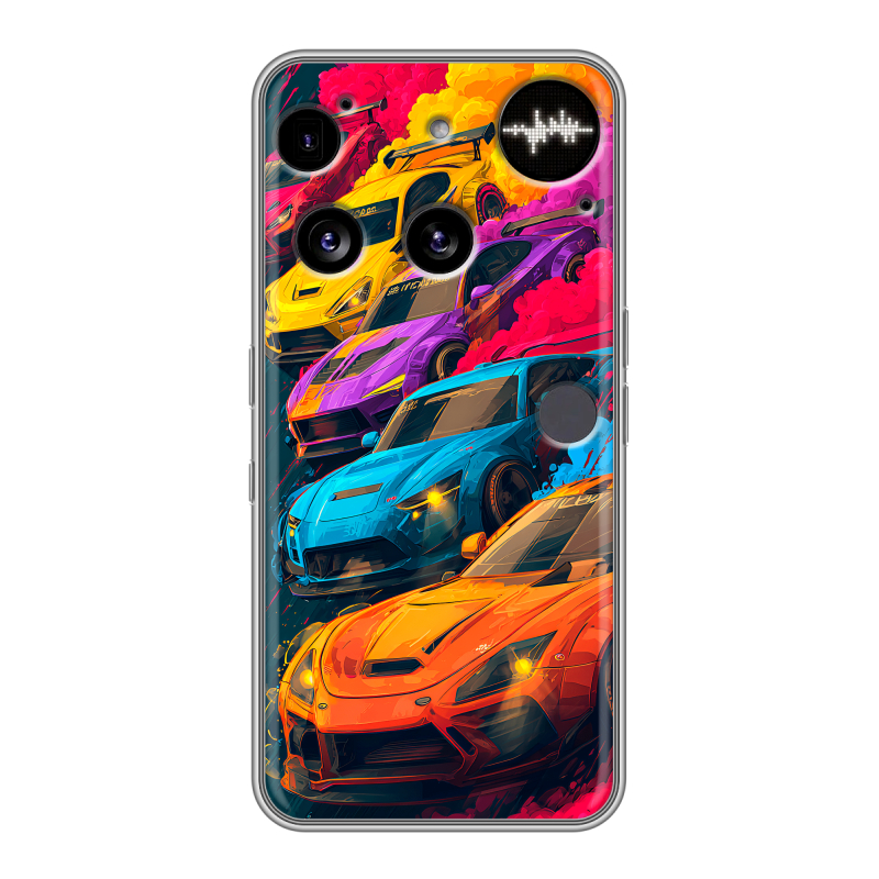 Силиконовый чехол на Nothing Phone (3) с принтом Тачки Силиконовый чехол на Nothing Phone (3) с принтом Тачки