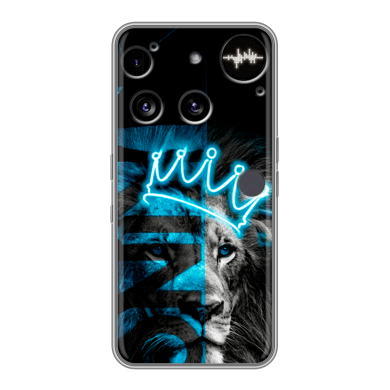 Силиконовый чехол на Nothing Phone (3) с принтом Король лев Силиконовый чехол на Nothing Phone (3) с принтом Король лев