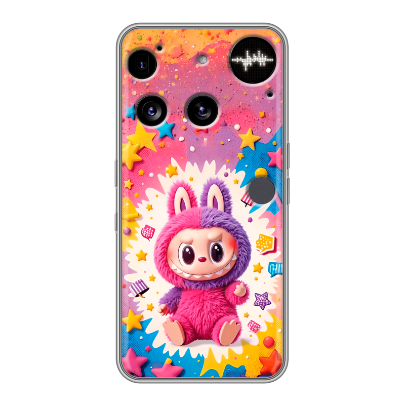 Силиконовый чехол на Nothing Phone (3) с принтом Labubu Лабубу Силиконовый чехол на Nothing Phone (3) с принтом Labubu Лабубу
