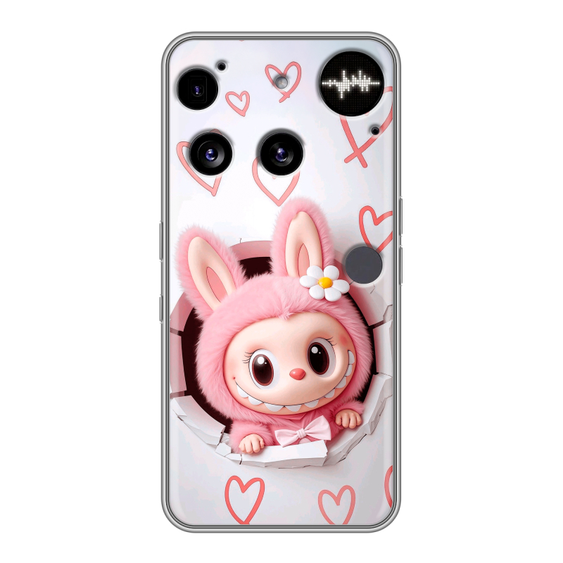 Силиконовый чехол на Nothing Phone (3) с принтом Labubu Лабубу Силиконовый чехол на Nothing Phone (3) с принтом Labubu Лабубу