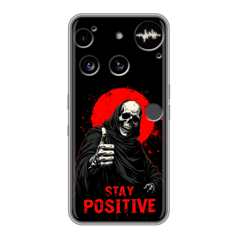 Силиконовый чехол на Nothing Phone (3) с принтом смешной скелет Силиконовый чехол на Nothing Phone (3) с принтом смешной скелет