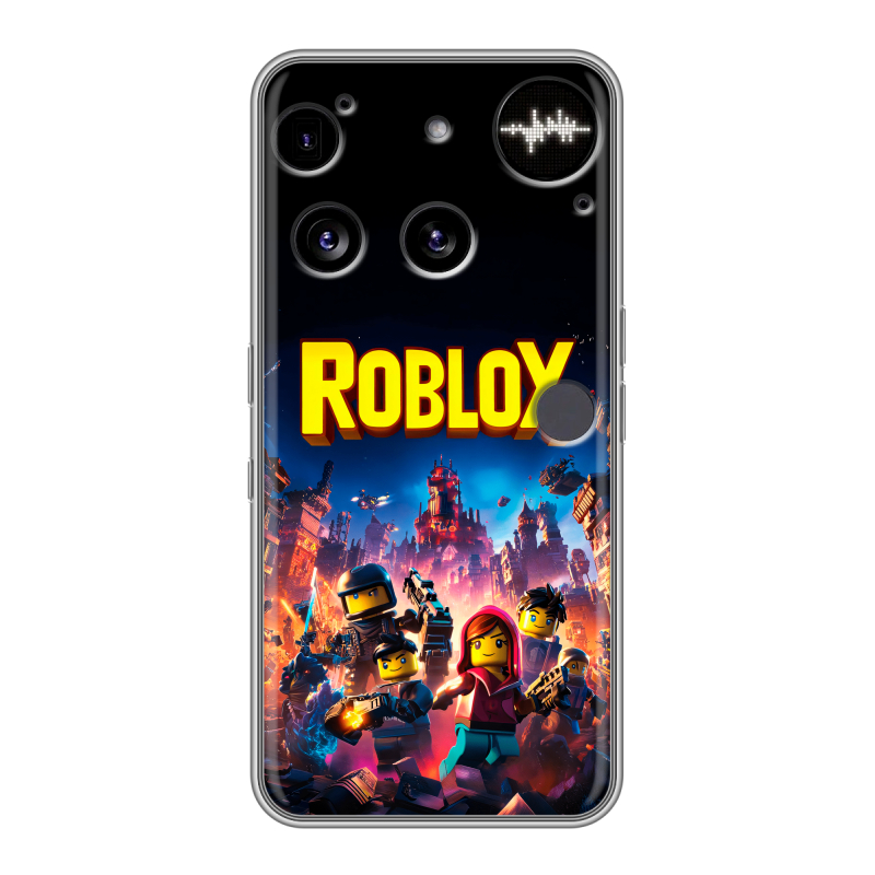 Силиконовый чехол на Nothing Phone (3) с принтом Roblox Роблокс Силиконовый чехол на Nothing Phone (3) с принтом Roblox Роблокс