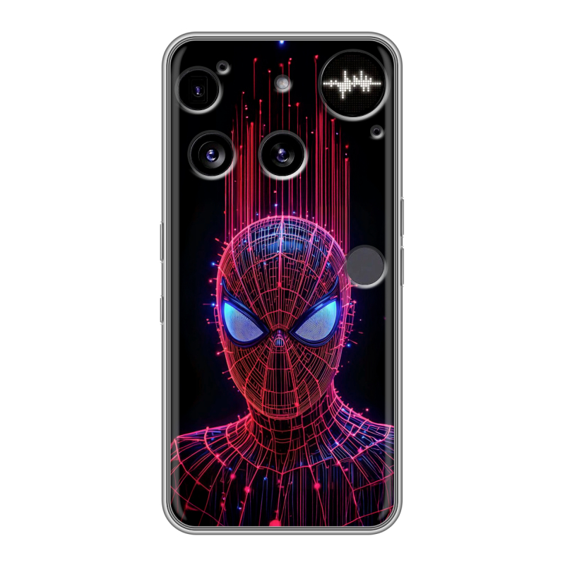 Силиконовый чехол на Nothing Phone (3) с принтом Spiderman Человек паук Силиконовый чехол на Nothing Phone (3) с принтом Spiderman Человек паук