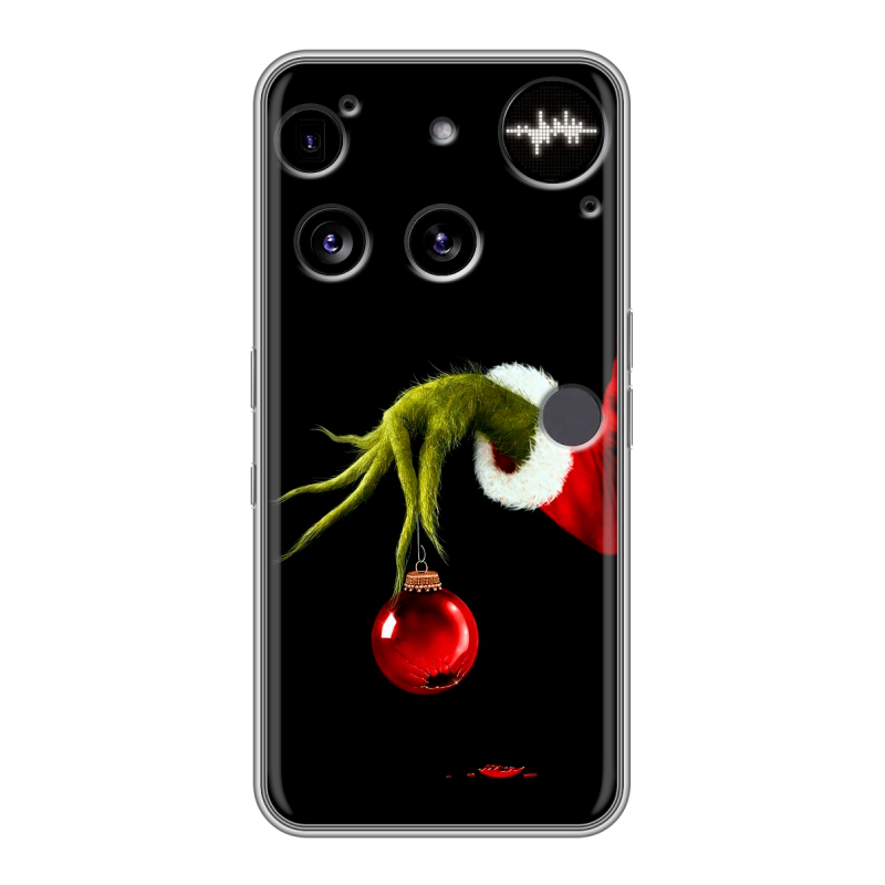 Силиконовый чехол на Nothing Phone (3) с принтом Новый год Гринч Силиконовый чехол на Nothing Phone (3) с принтом Новый год Гринч