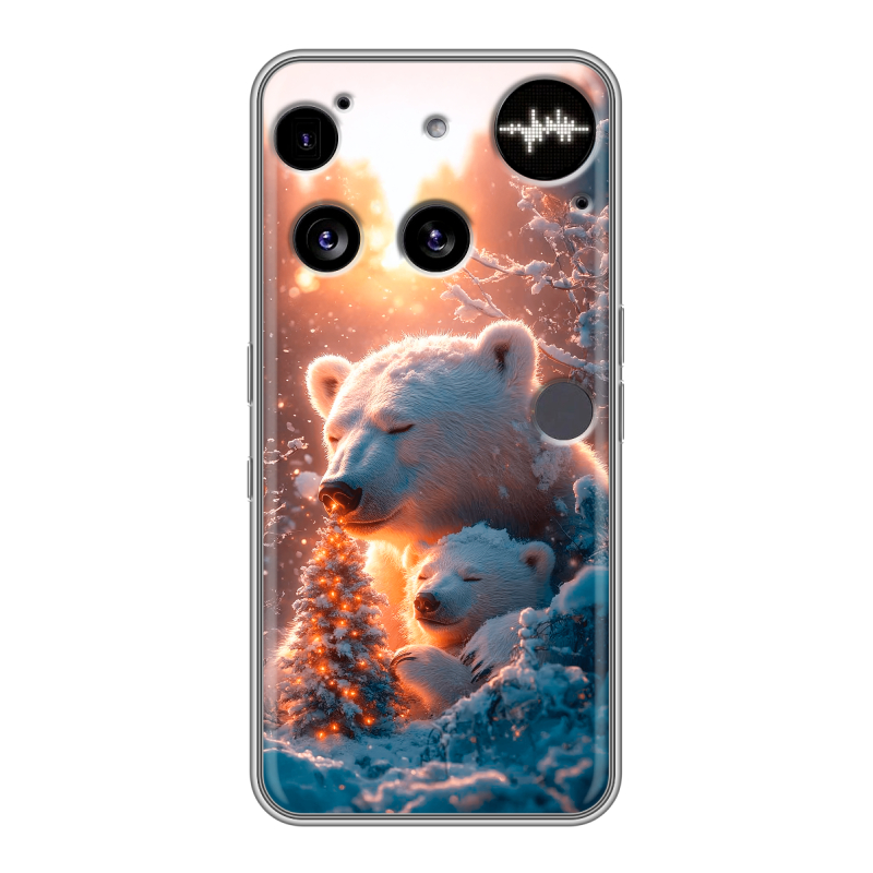 Силиконовый чехол на Nothing Phone (3) с принтом Новый год Силиконовый чехол на Nothing Phone (3) с принтом Новый год