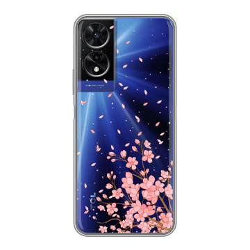 Силиконовый чехол на TCL 505 с принтом Ветка сакуры Силиконовый чехол на TCL 505 с принтом Ветка сакуры
