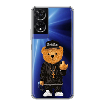 Силиконовый чехол на TCL 505 с принтом Мишка Силиконовый чехол на TCL 505 с принтом Мишка
