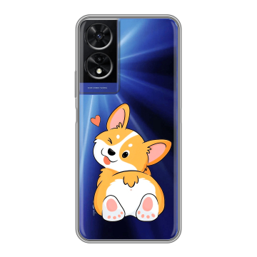 Силиконовый чехол на TCL 505 с принтом Корги Силиконовый чехол на TCL 505 с принтом Корги