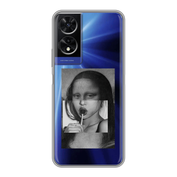 Силиконовый чехол на TCL 505 с принтом Мона Лиза Силиконовый чехол на TCL 505 с принтом Мона Лиза