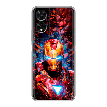 Силиконовый чехол на TCL 505 с принтом Железный человек Ironman Силиконовый чехол на TCL 505 с принтом Железный человек Ironman