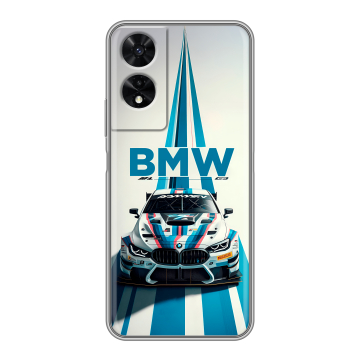 Силиконовый чехол на TCL 505 с принтом БМВ BMW Силиконовый чехол на TCL 505 с принтом БМВ BMW