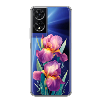 Силиконовый чехол на TCL 505 с принтом Цветы орхидеи Силиконовый чехол на TCL 505 с принтом Цветы орхидеи