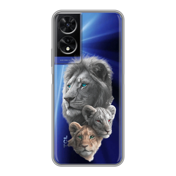 Силиконовый чехол на TCL 505 с принтом Львы Силиконовый чехол на TCL 505 с принтом Львы