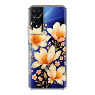Силиконовый чехол на TCL 505 с принтом Цветы Силиконовый чехол на TCL 505 с принтом Цветы