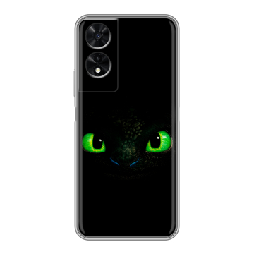 Силиконовый чехол на TCL 505 с принтом Как приручить дракона