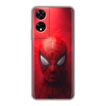Силиконовый чехол на TCL 505 с принтом Spiderman Человек паук