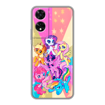 Силиконовый чехол на TCL 505 с принтом My little pony Дружба чудо
