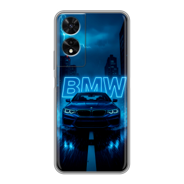 Силиконовый чехол на TCL 505 с принтом BMW БМВ