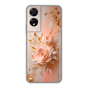 Силиконовый чехол на TCL 505 с принтом женский Силиконовый чехол на TCL 505 с принтом женский