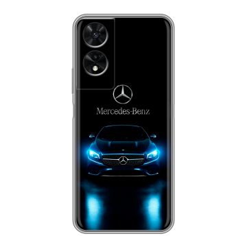 Силиконовый чехол на TCL 505 с принтом Mercedes Мерседес