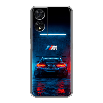 Силиконовый чехол на TCL 505 с принтом BMW БМВ