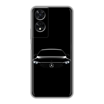 Силиконовый чехол на TCL 505 с принтом Mercedes Мерседес