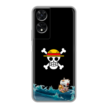 Силиконовый чехол на TCL 505 с принтом One Piece Ван Пис