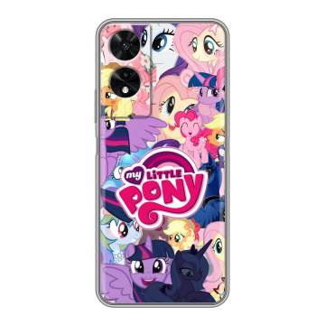 Силиконовый чехол на TCL 505 с принтом My little pony Дружба чудо Силиконовый чехол на TCL 505 с принтом My little pony Дружба чудо