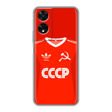 Силиконовый чехол на TCL 505 с принтом Флаг Герб СССР Силиконовый чехол на TCL 505 с принтом Флаг Герб СССР