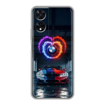 Силиконовый чехол на TCL 505 с принтом BMW БМВ Силиконовый чехол на TCL 505 с принтом BMW БМВ
