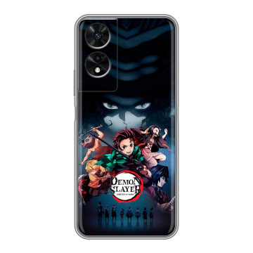Силиконовый чехол на TCL 505 с принтом Demon Slayer Клинок рассекающий демонов Силиконовый чехол на TCL 505 с принтом Demon Slayer Клинок рассекающий демонов