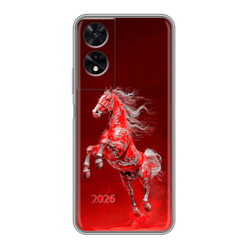 Силиконовый чехол на TCL 505 с принтом Новый год Силиконовый чехол на TCL 505 с принтом Новый год