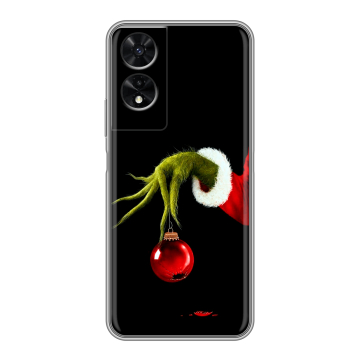 Силиконовый чехол на TCL 505 с принтом Новый год Гринч Силиконовый чехол на TCL 505 с принтом Новый год Гринч