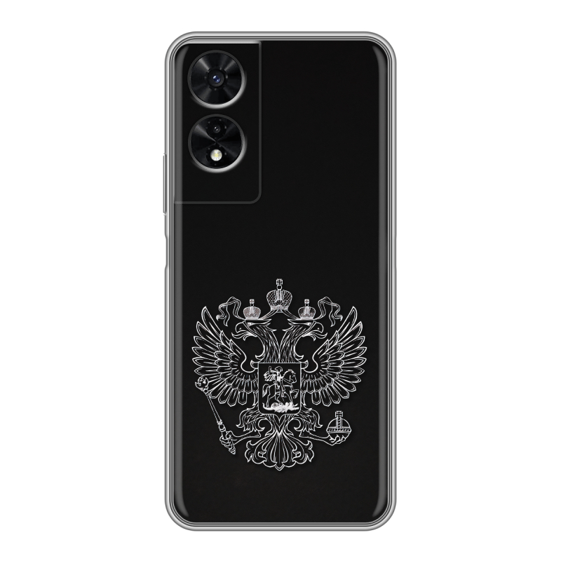 Силиконовый чехол на TCL 505 с принтом Герб России Силиконовый чехол на TCL 505 с принтом Герб России