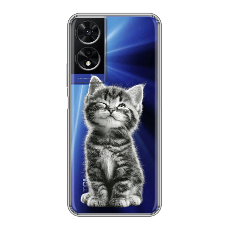 Силиконовый чехол на TCL 505 с принтом Котенок Силиконовый чехол на TCL 505 с принтом Котенок