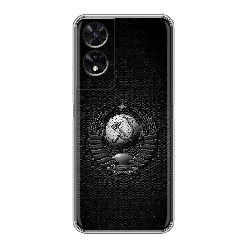 Силиконовый чехол на TCL 505 с принтом Герб Флаг СССР Силиконовый чехол на TCL 505 с принтом Герб Флаг СССР